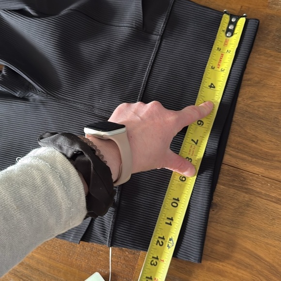 NWT Athleta stash flare black ribbed pants small - Picture 8 of 10